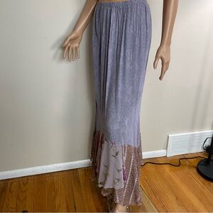 VINTAGE 80's SPENCER ALEXIS Lavender LACE Ruffle MAXI Fairy Core BOHO Long SKIRT
